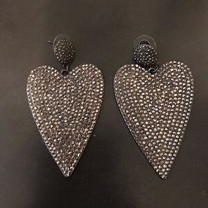 Bauble bar heart earrings